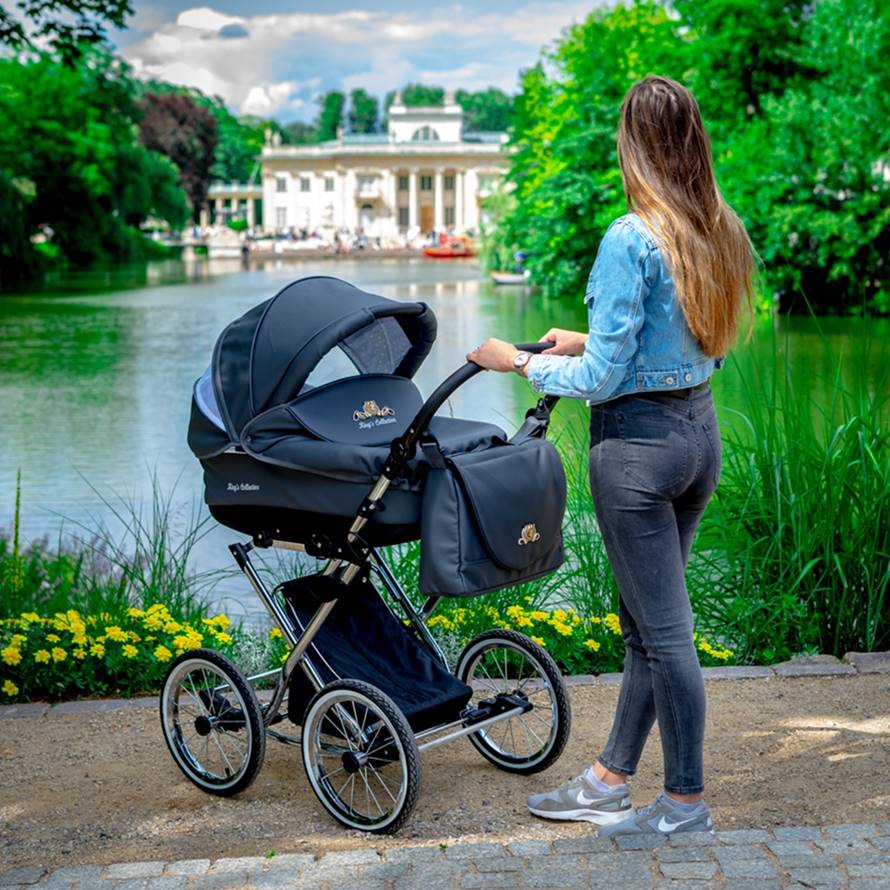 Retro Strollers. Wózek Lonex King – elegancki wózek z eko-skóry, luksusowy design i funkcjonalność w jednym. 